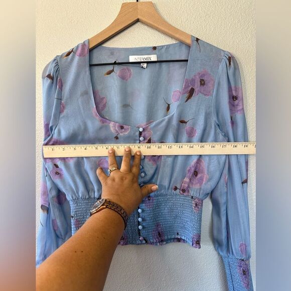 NWOT*** Intermix Adelaide Blouse Romantic Floral Size M - Picture 12 of 12